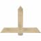 Ekena Millwork Eugene Rough Sawn Timber Gable Bracket, Douglas Fir, 48"W x 32"H x 4"D x 6"F, 16/12 Pitch GBW048X32X0406EUG00RDF - alternate 1